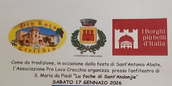 Lu foche di Sant’Andonjie / Crecchio, 17 gennaio 2026