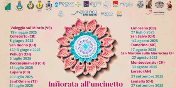 Infiorata all’uncinetto itinerante / Roccaspinalveti, 11 luglio 2025
