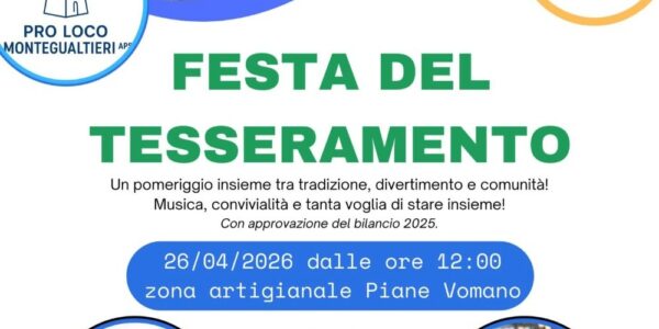 Festa del Tesseramento / Montegualtieri di Cermignano, 26 aprile 2026
